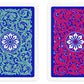 Copag 1546 Neoteric Design 100% Plastic Playing Cards, Poker Size (Standard) Green/Red (Jumbo Index, 1 Set)