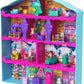 Polly Pocket Dolls Advent Calendar, Gingerbread House Playset with 24 Surprises, Dollhouse Furniture, Toy Car & Holiday Accessories