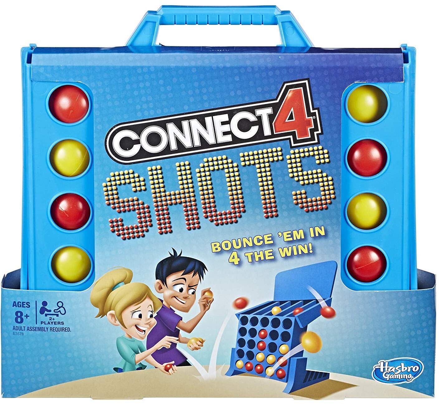 Hasbro Gaming Connect 4 Shots Board Game Activity for Kids Ages 8+, Active Games for Families, 2 Player Game, Kids Games and Gifts (Amazon Exclusive)