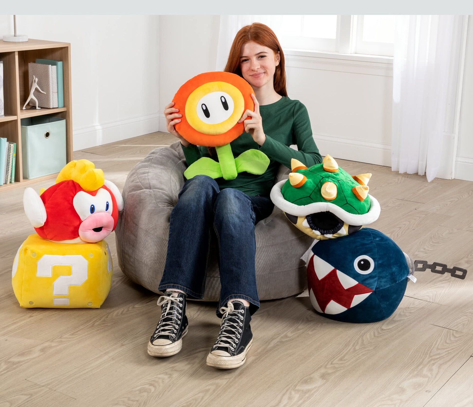 Club Mocchi- Mocchi- Nintendo Super Mario Plush - Question Mark Plushie - Collectible Squishy Plushies - 15 Inch