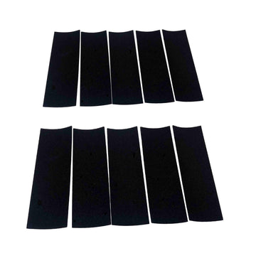 NOAHWOOD 10 Pcs Fingerboards Parts Grip Tape (Black, 39 x110mmPRO Must Be) (10 pcs)