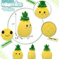 DolliBu Snug-Mooshies Pineapple Stuffed Toy - Super Squishy Cheerful Plush Fruit for Girls and Boys, Cute Pineapple Plush Toy for Stress Relief