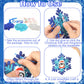 Fennoral 18 Pack DIY Snowflakes Craft Kit for Kids Make You Own Snowflake Foam Sticker Ornament DIY Christmas Arts and Crafts for Chirstmas Party