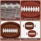 50 Pcs Football Plates - Rugby Shape Design Paper Plate, Disposable Dinner Dessert Paper Plates Tableware Set for Football Party Supplies Birthday