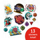 Desert Cactus Dungeons & Dragons Stickers - 13 D&D Decals Laptop Water Bottle Car Scrapbook Sheet Vinyl Decorations Birthday Favor Party Supplies