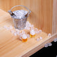 AMLESO 1:12 Dollhouse Ice Bucket Wine Bottle Model Pub Decor