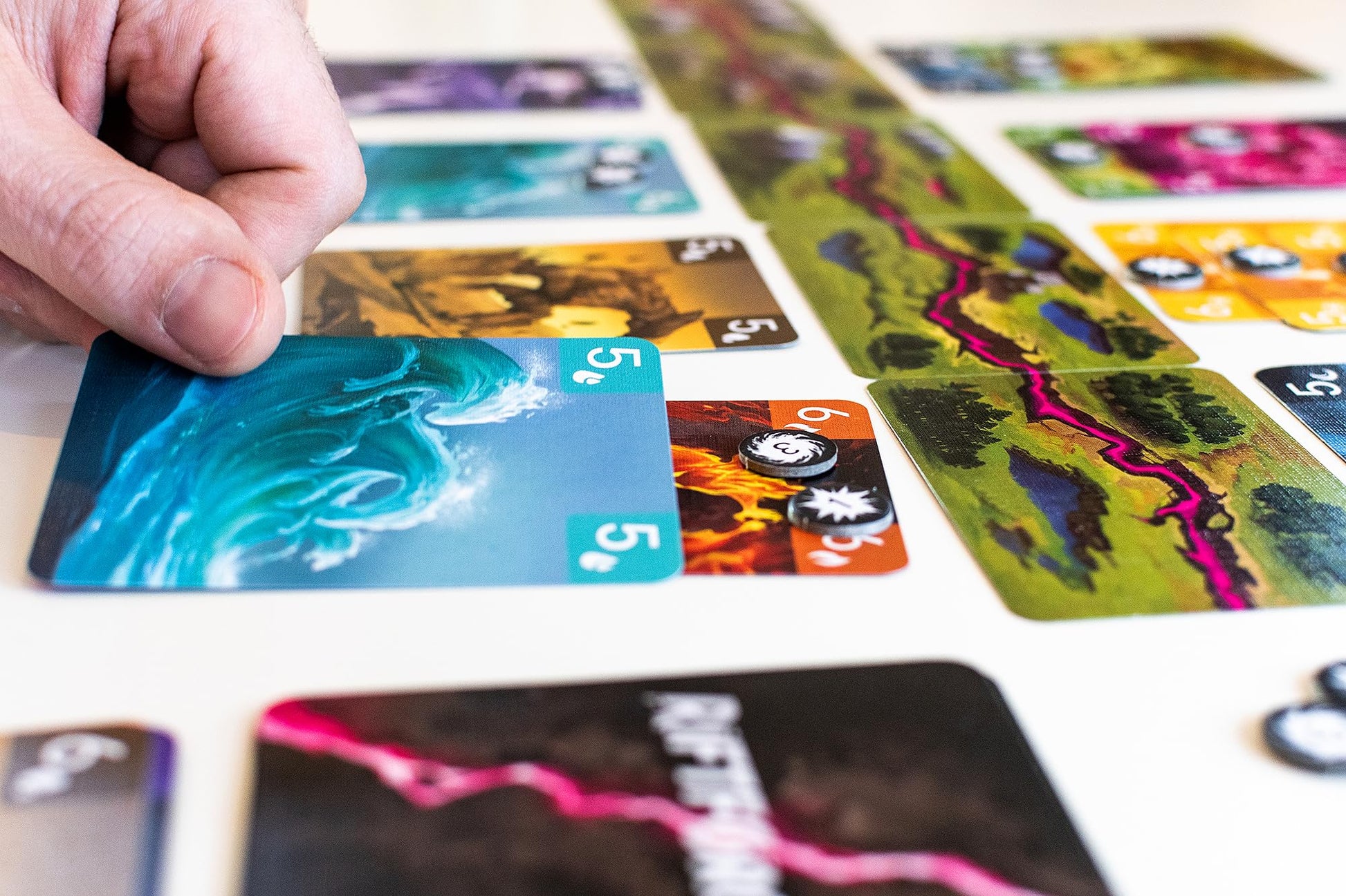 Capstone Games Riftforce Strategy Board Game for 2 Players | Competitive Elemental Duels with Asymmetric Factions, Tactical Depth & Replay Value