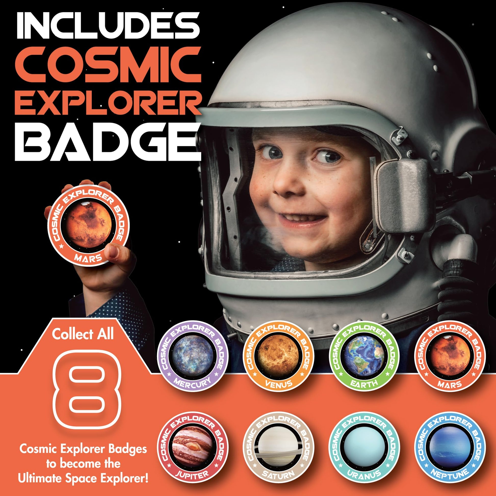 Cosmic Dig Kit by Big Discoveries - Explore the Planets of the Solar System with Gem & Fossil Excavation Kits for Kids | STEM Toy Science Dig Kits