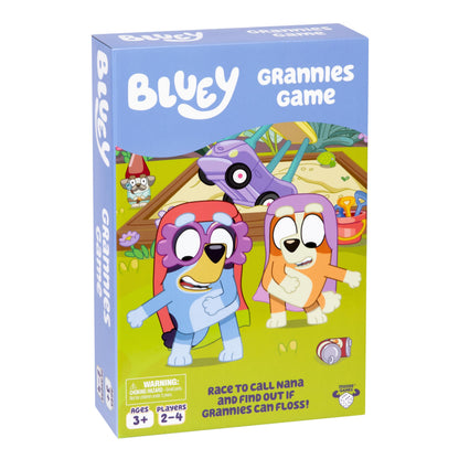 Bluey Grannies Game, A Granny Game Where You Collect Grannies' Items Like Glasses and Walking Sticks, Race to Be The First to Call Nana and Start