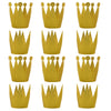HOKPA Gold Crown Hats, 12Pcs Mini Birthday Hats Party Crown Hats Caps for Kids Birthday Wedding Anniversary Celebration Decoration