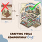 Innovative Foldable 3D Sticker Scene Kit - Interactive Large Sticker Scenes with Layeres for Adults & Kids, Detailed Miniature Scene Stickers Book