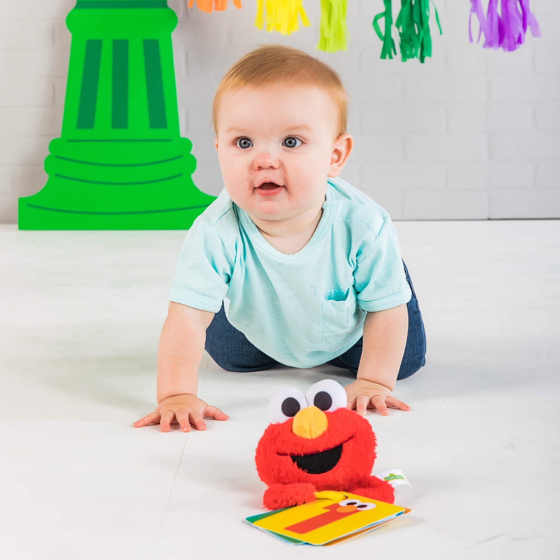 Bright Starts Sesame Street ABC Fun with Elmo On-The-Go Take-Along Toy, Ages 0-12 Months