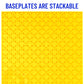 Strictly Briks Stackable Baseplates - 24 Pack 10"x10", 32x32 Studs, Compatible with Lego for Building City Scenes, Foundation, Displays Bricks on Play