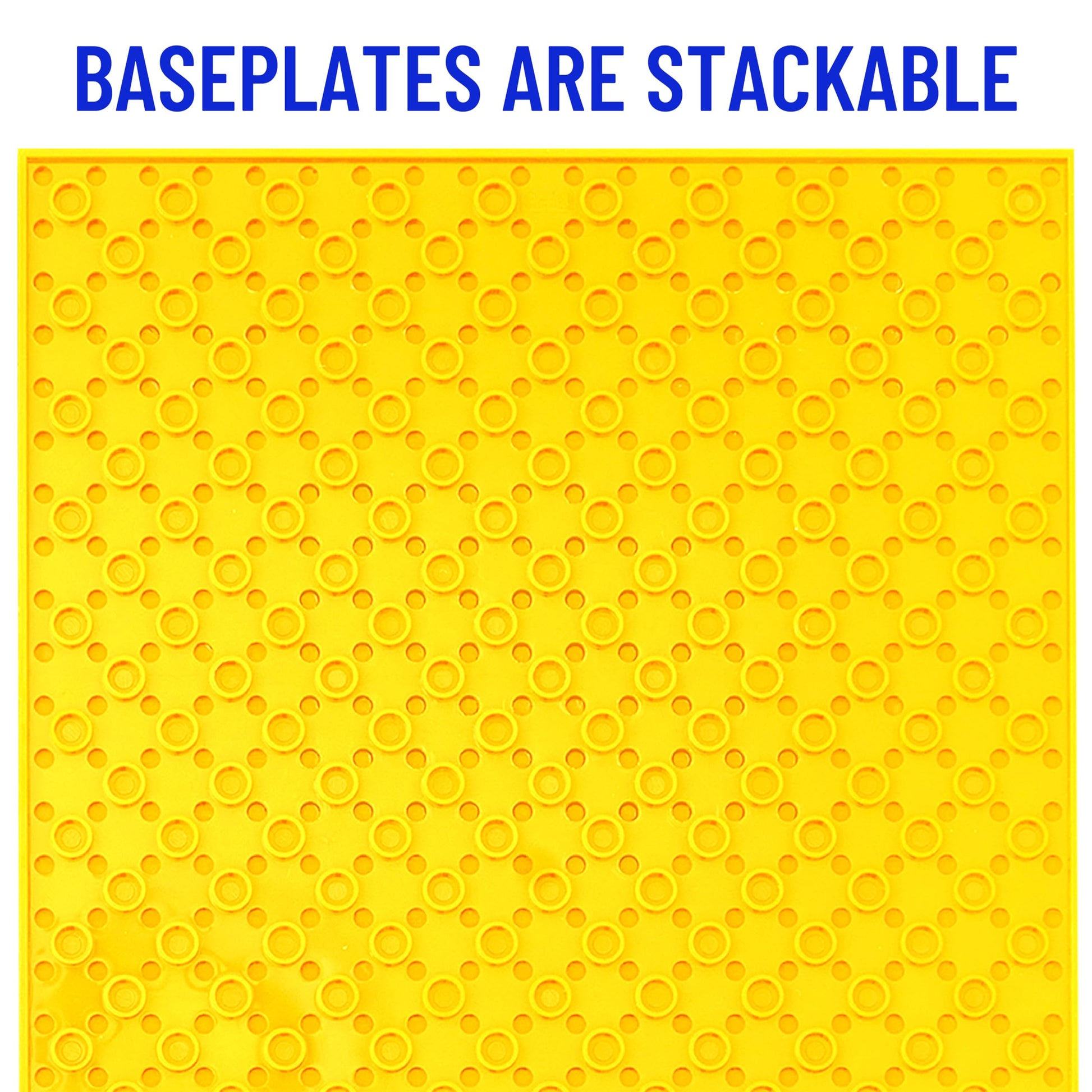 Strictly Briks Stackable Baseplates - 24 Pack 10"x10", 32x32 Studs, Compatible with Lego for Building City Scenes, Foundation, Displays Bricks on Play