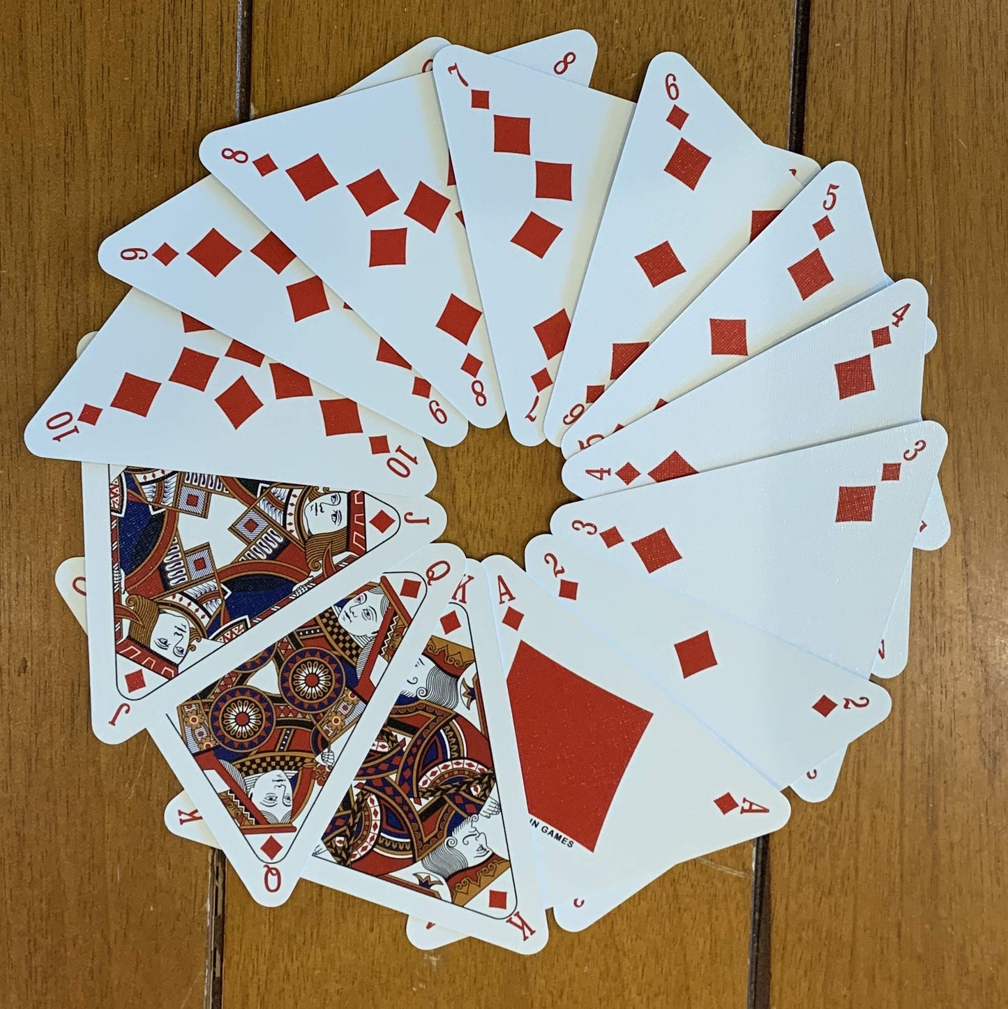 Home Run Games Triangle Playing Cards, Red