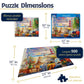 White Mountain 500 Piece Jigsaw Puzzle Beach Lighthouse Dog, Summer Road