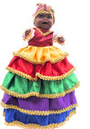 WORLDMARTSHOPPING WMS OYA - Doll, Muñeca, Classic, Santeria, Yoruba, Orishas, Ifa, Ocha, Lucumi (Rainbo 9 Colors)