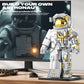 FarBlocked Space Astronaut Building Block for Boy 12+, Astronaut Building Block Set Flexible Space Explorer Toy with Display Stand, Cool Spaceman