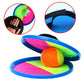 Aneco Paddle Catch Ball and Toss Game Set Disc Toss and Catch Paddle Game with 1 Storage Bag, 4 Paddles and 6 Balls (2 Big Balls and 4 Small Balls)