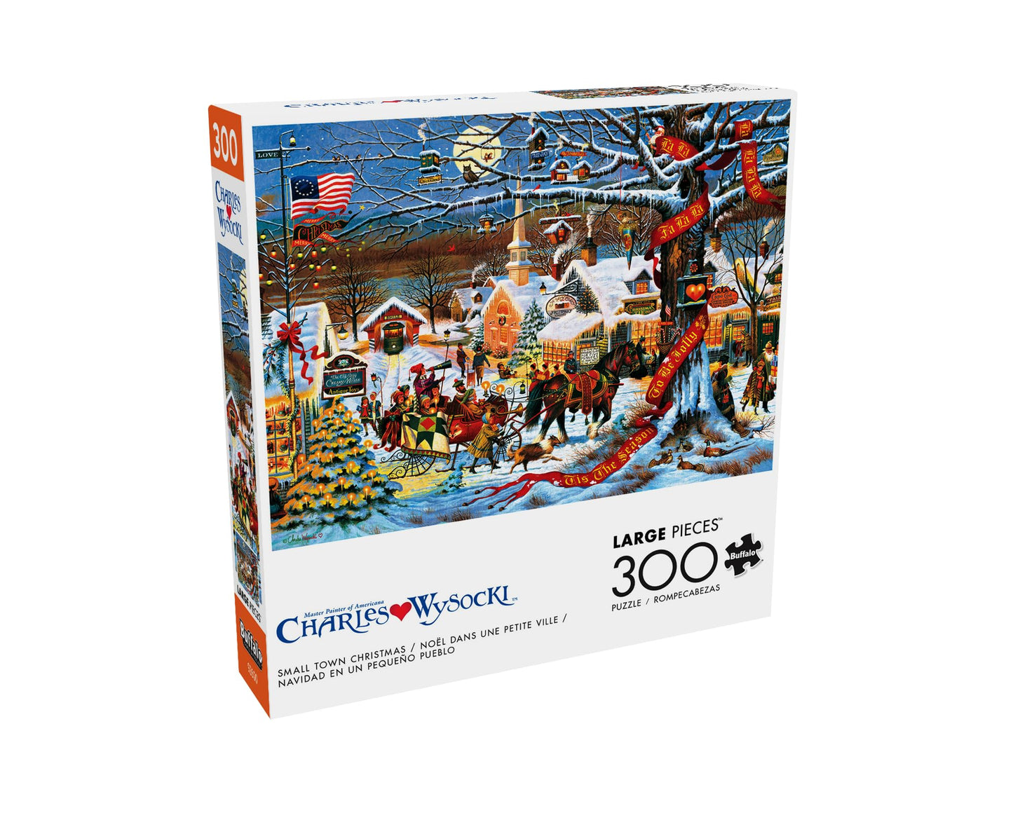 Buffalo Games - Charles Wysocki - Small Town Christmas - 300 Piece Puzzle