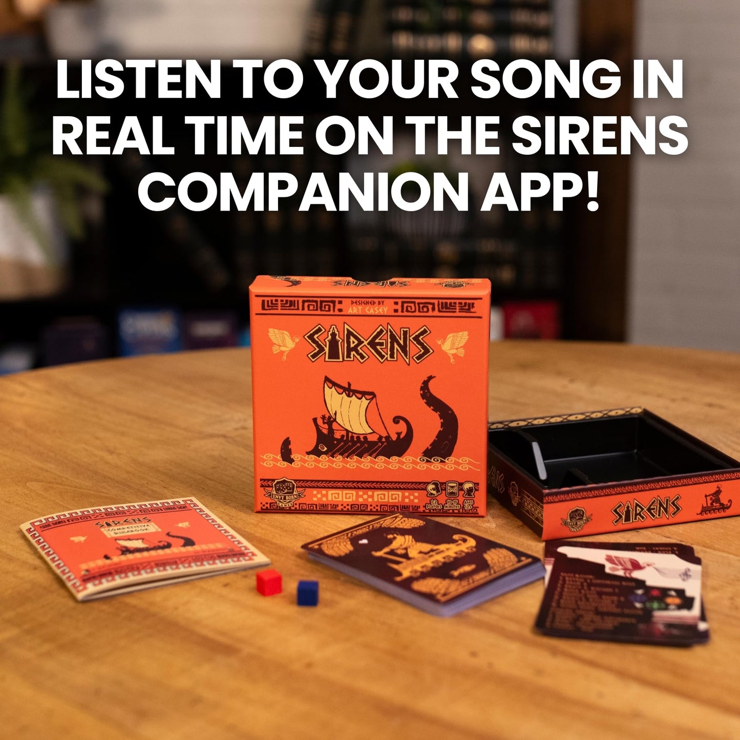 Envy Born Games Sirens | Greek Mythology Travel Board | Strategic Musical Card Drafting for 1-2 Players, Ages 12+ | Easy to Learn for Family Night |