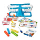 hand2mind Let's Learn to Measure Activity Set, Kids Measuring Cups, Bucket Balance, MathLink Cubes and Activity Cards Set, Teacher Supplies, Classroom