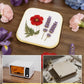 NEIGIKI Microwave Flower Press Kit, 9" Fast-Drying Flower Pressing Kit with Reusable & Washable Cloth, Vibrant Color Retention for Crafts Pressed