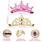Catcan 23 PCS Foam Crowns Set, 16 PCS Princess Crowns & Sticker