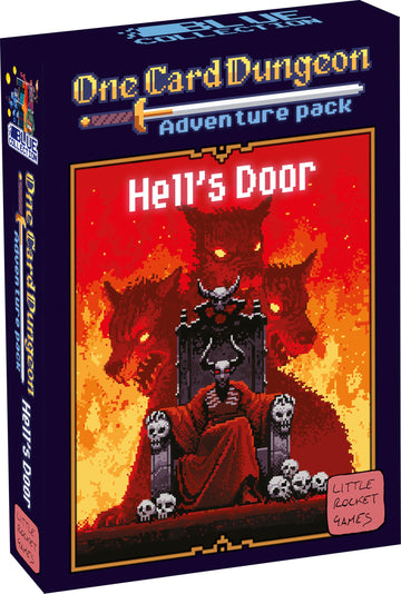 One Card Dungeon Adventure Pack: HELL'S DOOR, expansion of the board game, in Italian and English, Little Rocket Games