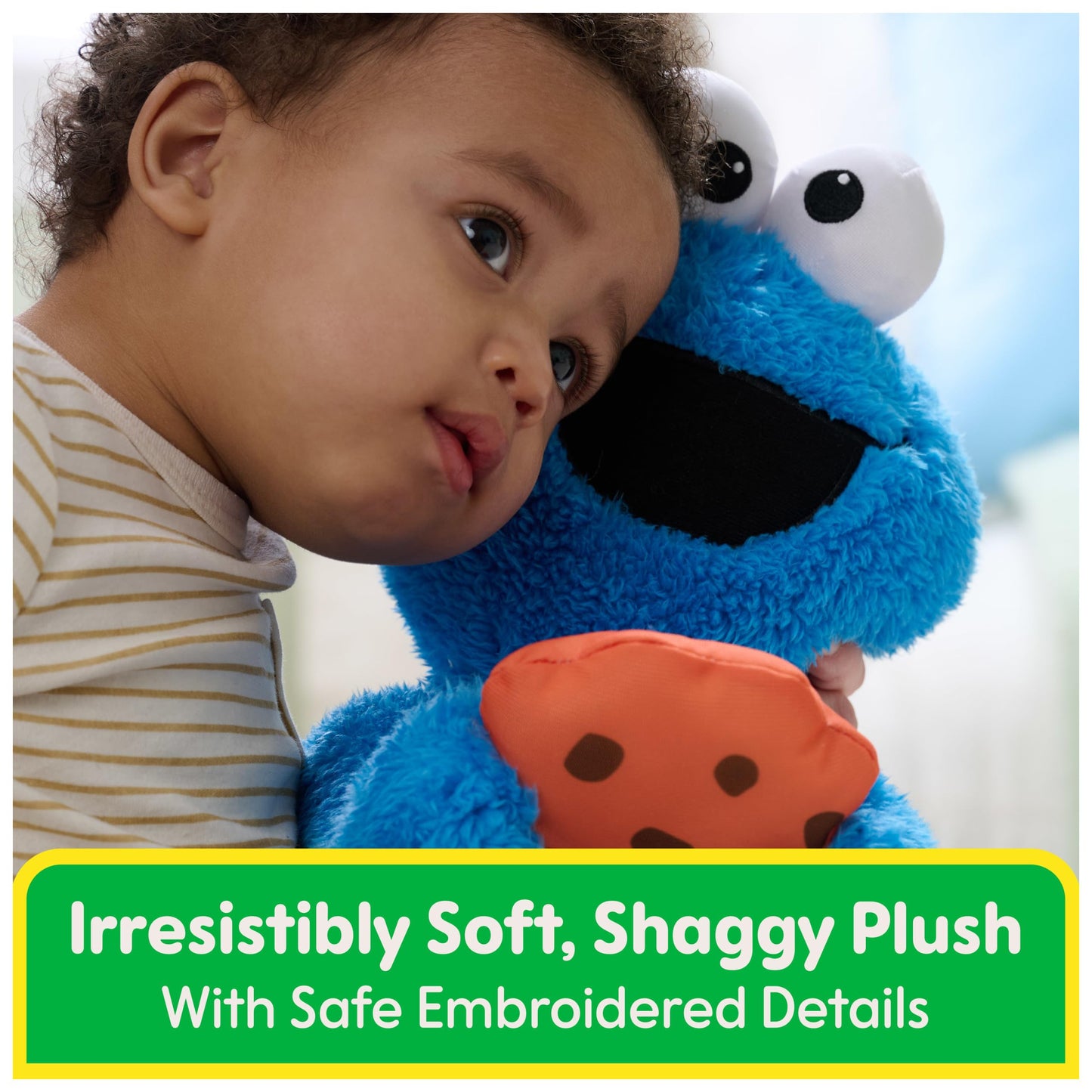 GUND Sesame Street Peek-a-Boo Cookie Monster 13” Plush Toy for Ages 1+
