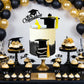 Graduation Cake Toppers - Graduations Cap Diploma Balls Congrats Grad Cake Decorations for 2026 High School College Senior Graduation Supplies