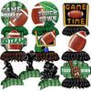 10 Pieces Football Honeycomb Centerpieces - Game Time Table Decorations with Football, Player, Goalpost, and Touchdown Signs for Game Day Parties