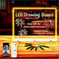 LED Drawing Board Control by APP/Remote/Music Syn/Touch Button, Doodle Glow, Acrylic Dry Erase Board with LED Light, Glowing Memo, Ideal