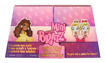 MGA's Miniverse Mini Bratz Limited Edition 2-Pack, Holiday Felicia and Tweevils Mini Figures in Display Packaging