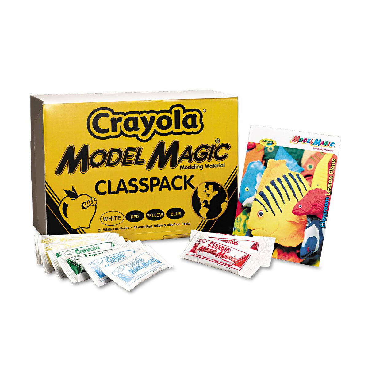 Crayola 236002 Model Magic Modeling Compound, 1 oz Each Packet Assorted, 6 lbs. 13 oz (CYO236002)