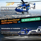 Wenbeier Big Toy Helicopter for Kids Police Helicopter Toy with Hanging Basket, Lights and Sound, Rescue Vehicles Toys for Boys & Girls 3 4 5 6 7