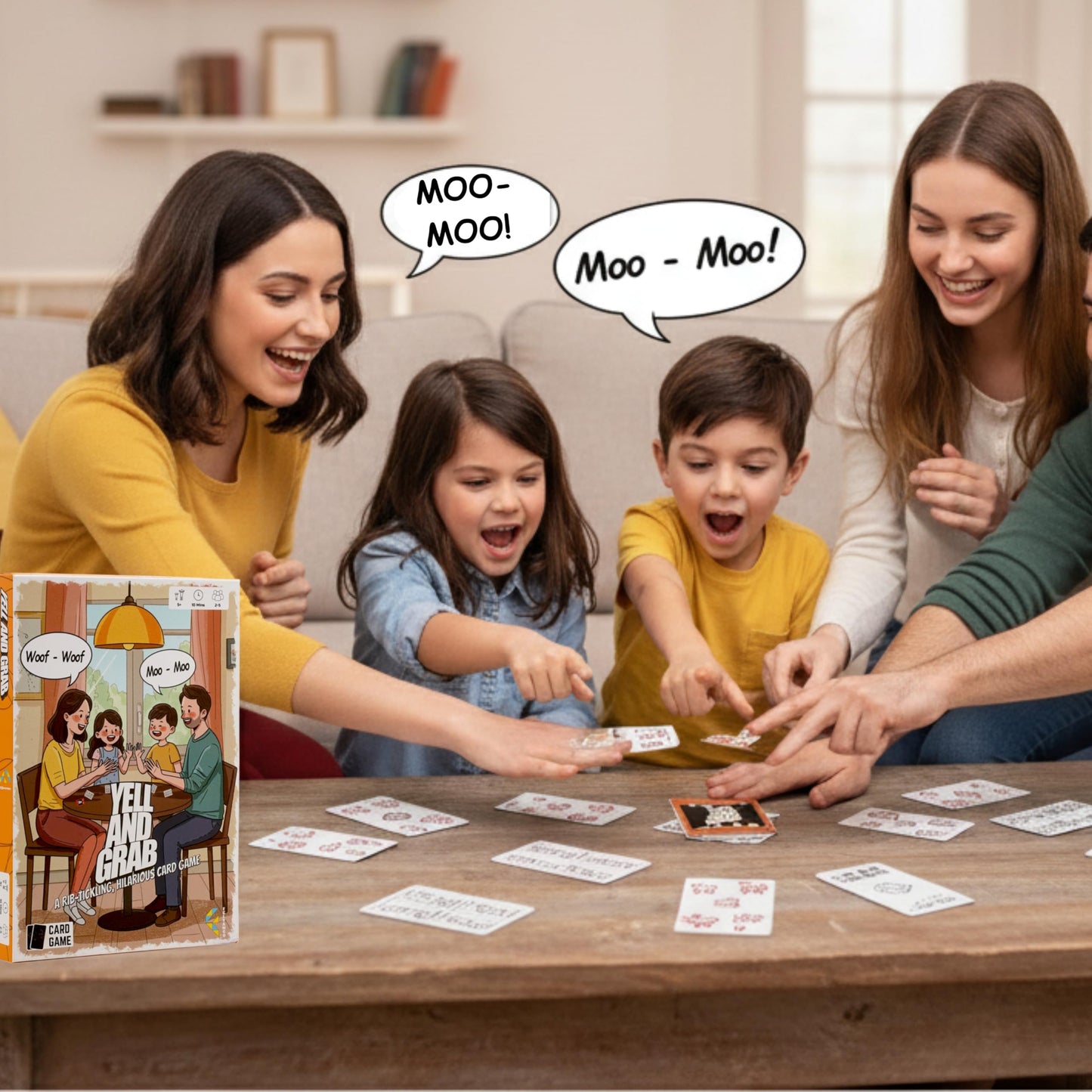 Feltango Yell and Grab, Card Games for Kids
