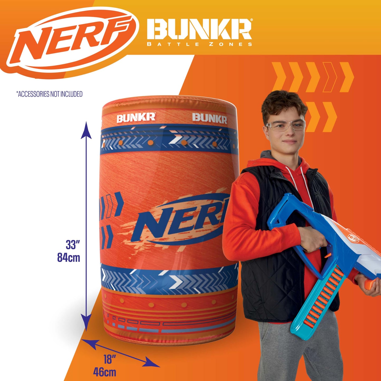 BUNKR Battle Zones NERF Stadium Pack, 8-Piece