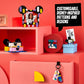 LEGO DOTS Disney Mickey & Minnie Mouse Back-to-School Project Box 41964 6in1 Toy Arts and Crafts Building Set with Bag Tags, Sticker Patch and Desk