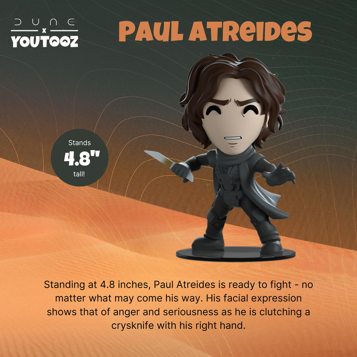 Youtooz Paul Atreides 4.8" Vinyl Figure, Official Licensed Dune Paul Atreides Collectible Dune Collection