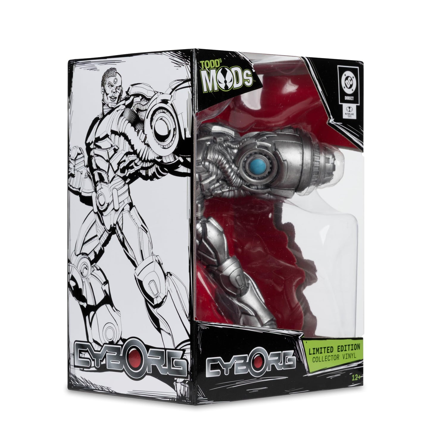 McFarlane Toys- DC Direct Cyborg Limited Edition Collector Vinyl (Todd's Mods) 4.5in Scale Posed Figure