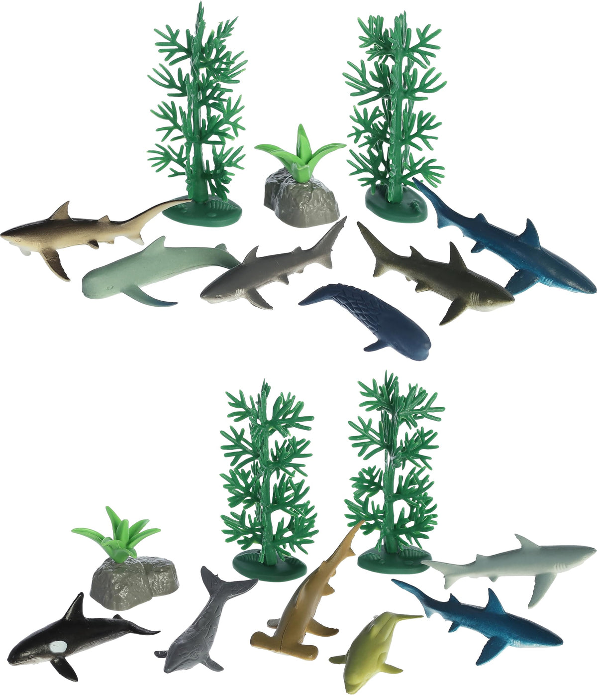 Aurora® Toys Timeless Habitat™ Mini Ocean Play Figures Toy - Imaginative Play - Unplugged Play - Multicolor 6 Inches