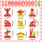 9PCS Crawfish Boil Honeycomb Centerpieces 3D Table Topper Lobster Double Side Centerpieces for Crayfish Crab Seafood Shrimp Boil Theme Party Supplies