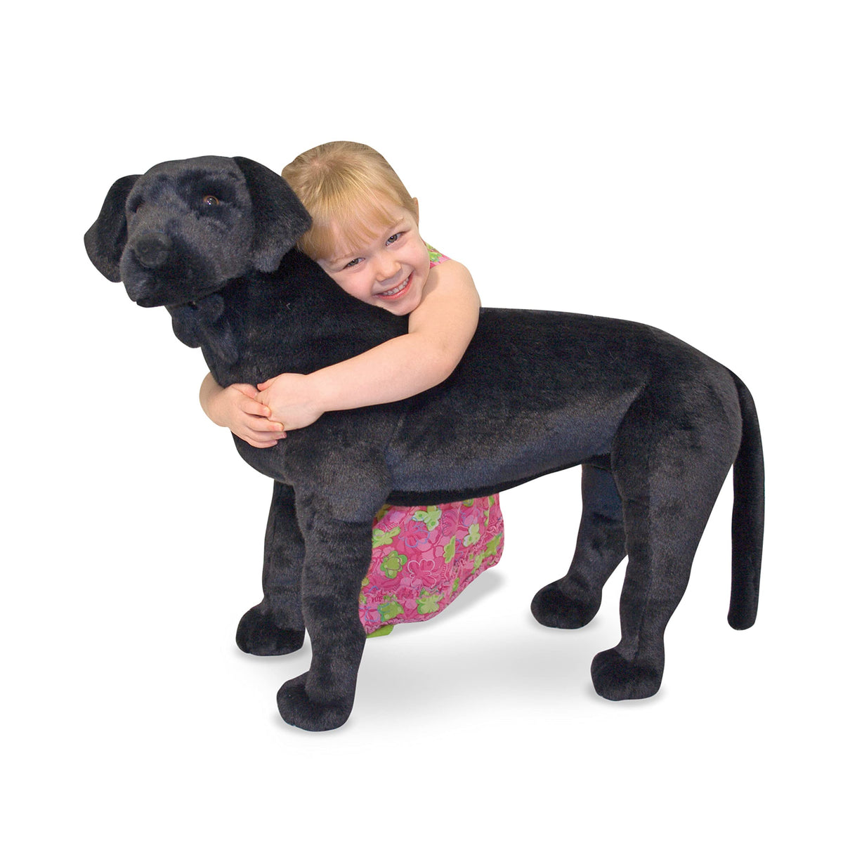 Melissa & Doug Giant Black Lab - Lifelike Stuffed Animal Dog (over 2 feet tall)