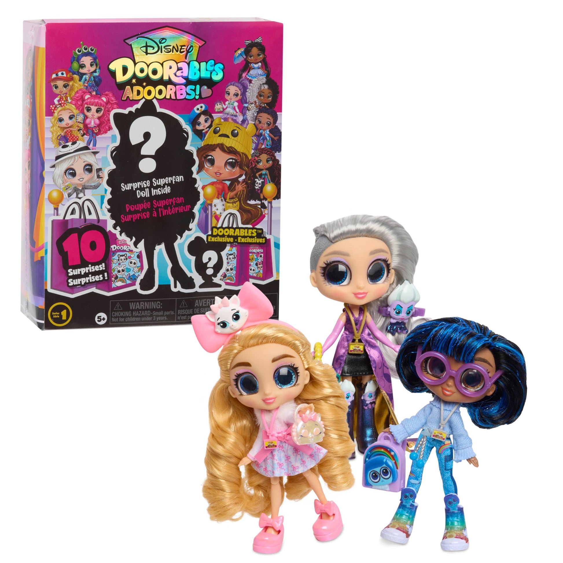 Just Play Disney Doorables ADOORBS Dolls, Collectible Dolls, Kids Toys for Ages 5 Up, Kids Toys for Ages 5 Up