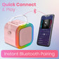 HAUSHALT Mini Karaoke Machine for Kids Adults Teen with 2 Wireless Microphones, Gifts for Girl, Toys for Girls 6-8, Small Portable Bluetooth Speaker