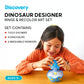 Discovery Dinosaur Crafts Painting Kit, 11-Piece Dinosaur Designer Rinse & Recolor Art Set, Dino Arts, Crafts for Kids, 4 Dinos, Egg Shower, 6 Markers