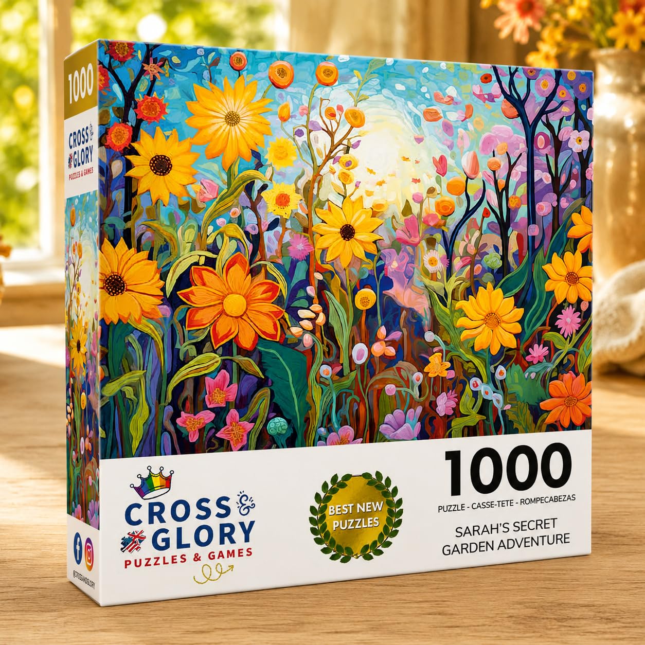 Cross & Glory | Jigsaw Puzzles for Adults | Sarah's Secret Garden Adventure
