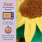 warmies Microwavable & Weighted Stuffed Animals, Yellow Flower Pot - Heated Stuffed Animal Plushie for Warmth & Comfort - Cute Soft Plush Toys