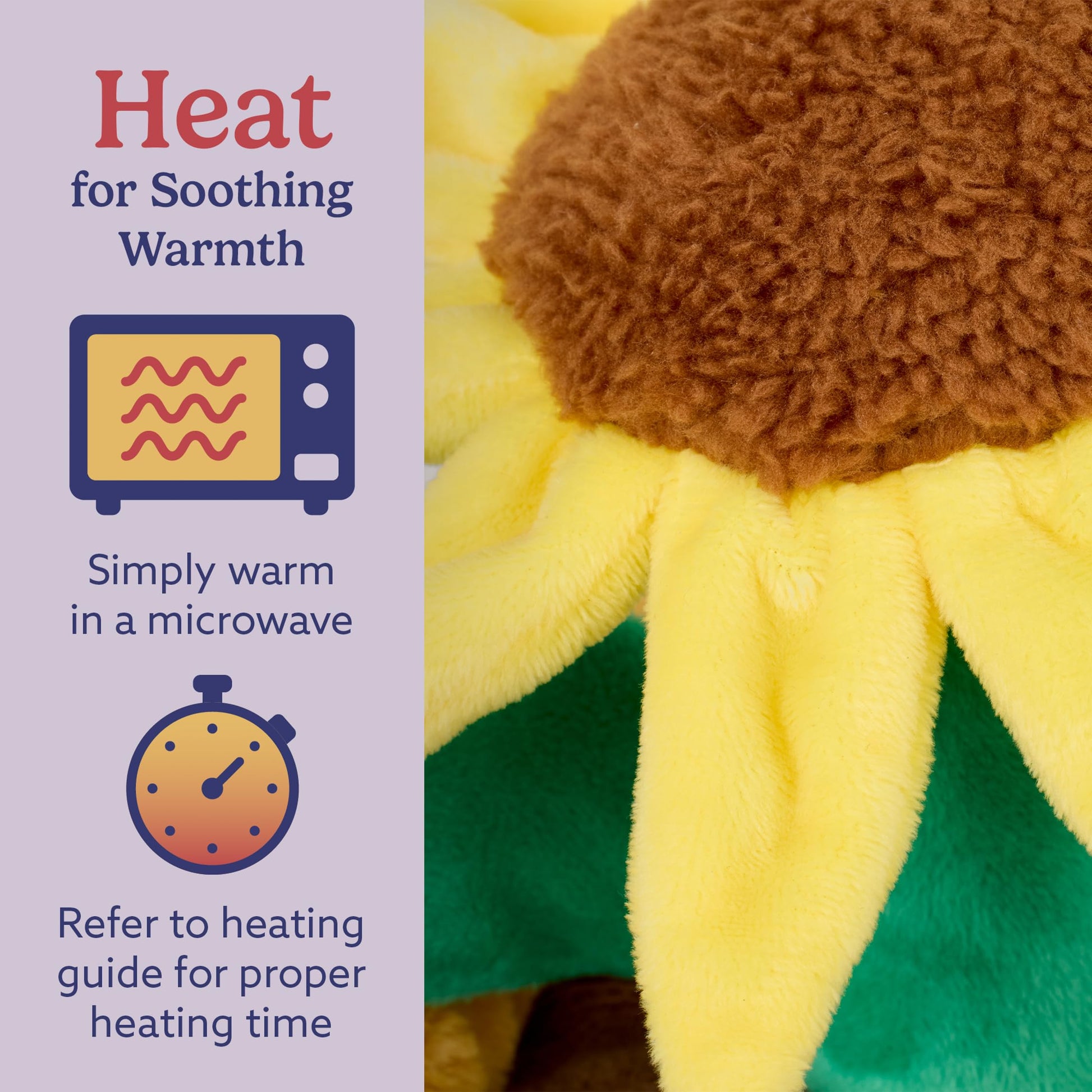 warmies Microwavable & Weighted Stuffed Animals, Yellow Flower Pot - Heated Stuffed Animal Plushie for Warmth & Comfort - Cute Soft Plush Toys